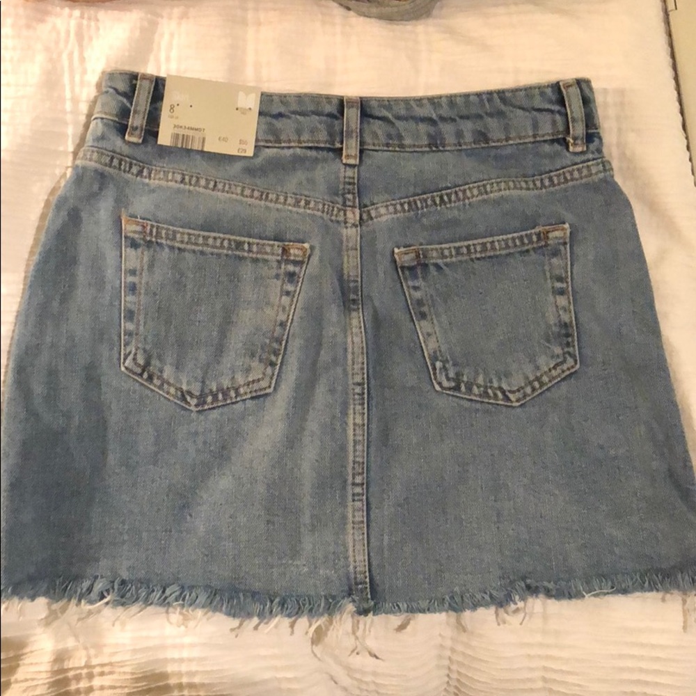NEW Topshop Jean Skirt - Picture 2 of 3